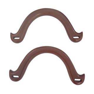 2 x mangos sólidos de repuesto de madera monedero asas para bricolaje bolsos arco bolsa (3)
