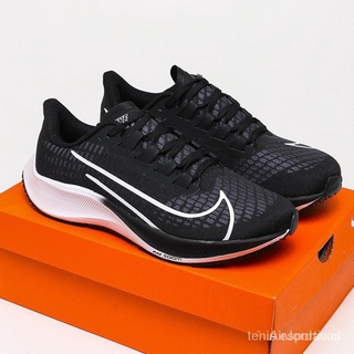 Originais Nike Zoom Pegasus 37 Turbo Men‘s and women‘s Running Sapatos Calçados Esportivos Tênis Tamanho Grande - black white