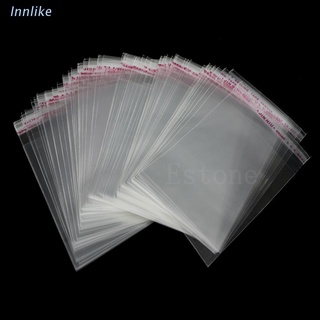 Inn 100ps - lotes autoadhesivos transparentes para joyas, 8 x 12 cm, 3,1 x 4,7"