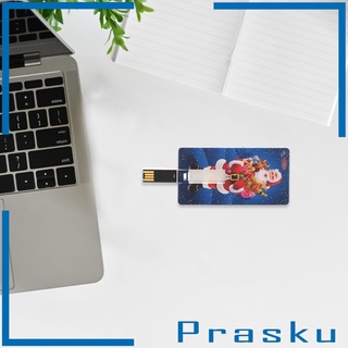 [PRASKU] Memoria Flash USB con forma de Santa de dibujos animados/memoria USB de muñeco de nieve/4GB