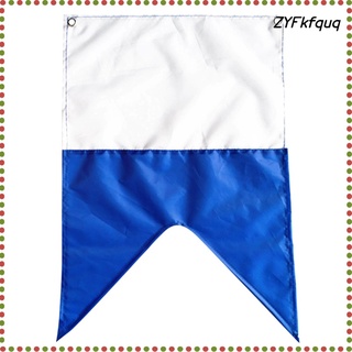 bandera alfa con ojales de metal 20 \\\\"x 14\\\" (50 x 35 cm), bandera blanca