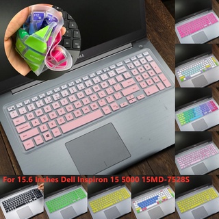 For 15.6 Inches Dell Inspiron 15 5000 15MD-7528S Master Soft Ultra-thin Silicone Laptop Keyboard Cover Protector