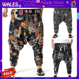 Pantalones de hombre con Gancho de Gota impreso Wales verano Multi bolsillos pantalones sueltos Para playa