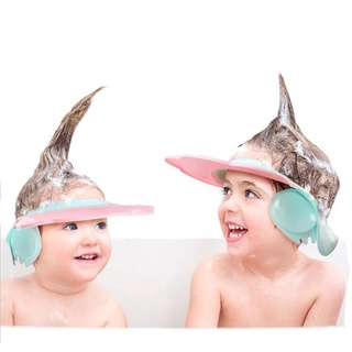 bebé niños champú gorro de baño escudo de pelo ducha lavado gorra de protección de la oreja gorra sombrero