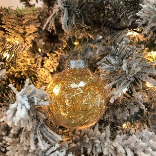 cajka bolas de navidad de año nuevo colorido árbol de navidad decoraciones bola de navidad oro rojo 60 mm colgante 30pcs adorno claro flash bauble/multicolor