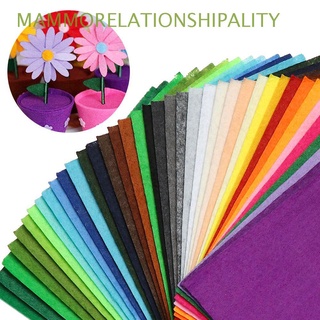 MAMMORELATIONSHIPALITY Colorful Needlework Felt Fabric Scrapbook Doll Patchwork Cloth Non Woven Fabric Wedding Decoration DIY Sewing Crafts Handicraft Home Sewing