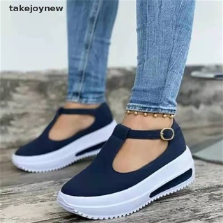 [takejoynew] sandalias de plataforma para mujer, tela elástica, confort, senderismo, sandalias, calzado