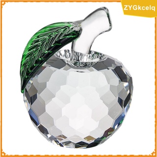 white handcrafted apples crystal paperweight valentine\\\'s day gift (1)