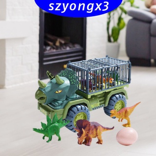 [HeatWave] Juguete dinosaurios transporte coche coches grandes juguetes decoración de mesa coleccionable