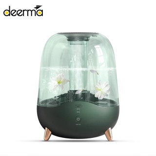 Deerma 5L Humidificador De Vidrio Transparente Apariencia 2 Engranajes Ajuste Difusor Aromaterapia Con Agua