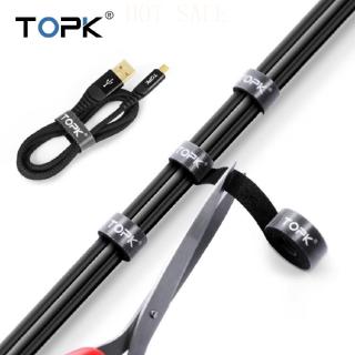 [en stock] topk 5m correa de velcro corbata de cable fuerte adherencia autoadhesiva bucle y gancho adhesivo