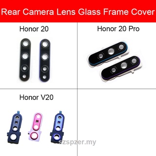 Lente de vidrio de cámara trasera para Huawei Honor 20 20 V20 Pro cámara trasera de vidrio cubierta de lente con adhesivo adhesivo reparación de reacondicionamiento