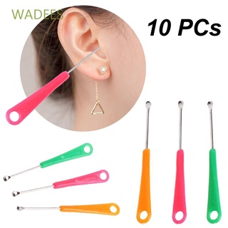 Wadees Mini cuidado de la salud portátil Curette cuidado del oído Earpick limpiador de cera de oreja herramientas de eliminación de cera/Multicolor
