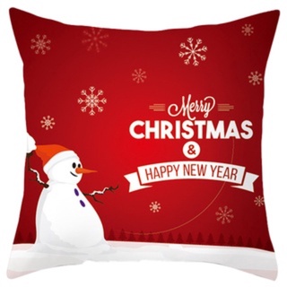 C navidad patrón funda de cojín de una sola cara impresión hogar vida decoración funda de almohada (6)