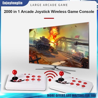 (Enjoyfenglin) Mini consola de videojuegos Compatible con HDMI con 2 controladores Arcade inalámbricos