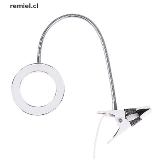 【remiel】 1Pcs Tattoo 8X Magnifier Lamp Nail Art USB Cold Light Led Clamp Glass Table Lamp CL