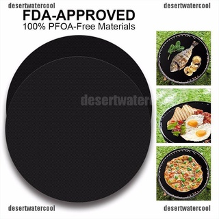 DECL Non-stick Mat Round Pan Fry Liner Sheet Cooking Sheet Pad Kitchen Cleaning Tools 210824