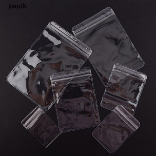 [pepik] 20 piezas de 26 hilos de pvc transparente con cremallera bolsas de almacenamiento de regalo joyería bolsas de embalaje [pepik]