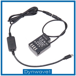 [DYNWAVE1] Usb-c a DMW-BLF19 DCC12 Cable de batería maniquí de reemplazo GH3 GH4 GH5 GH5S