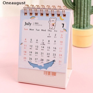[oneaugust] calendario de papel de escritorio 2022 dibujo a mano calendario dual diario planificador de mesa.