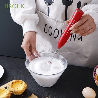 BROUK Adjustable Whisk Mixer Electric Milk Frother Egg Beater 3-Speed Food Blender USB Coffee Milk Kitchen Accessories Rechargeable Frother Stirrer/Multicolor