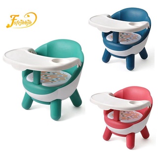 silla de comedor para niños con plato lindo bebé silla de comer silla de comedor llamada silla de plástico bebé taburete - verde