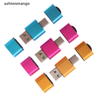 [ashionmango] Adaptador 2 en 1 tipo C a USB/lector de tarjetas TF de alta velocidad/lector USB para PC/Laptop