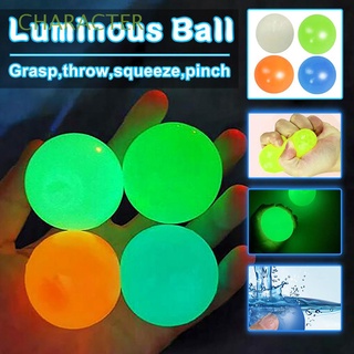 Juguete para niños/juguete luminoso para lanzar en el techo De succión Fluorescente/Bola De Bola De Squash/Multicolor