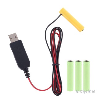 INM LR03 AAA Battery Eliminator USB Power Supply Cable Replace 1 to 4pcs AAA Battery For Electric Toy Flashlight Clock LED