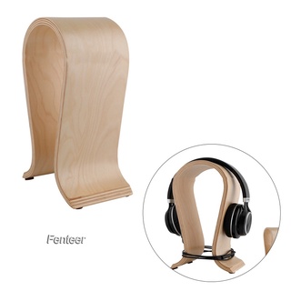 [FENTEER] Soporte para auriculares, soporte Universal de nogal. Auriculares de madera.Estante de exhibición de escritorio. para pantalla de auriculares