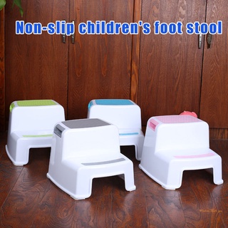Toilet Potty Training Kids 2 Step Stools Toddler Non-Slip Bathroom Potty Stool