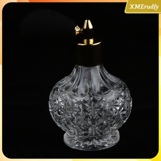 botella de spray de perfume de vidrio transparente, recargable, atomizador de muestras