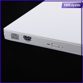 USB 2.0 External DVD Combo CD-R/RW CD-ROM DVD-ROM Burner Drive for PC White (1)
