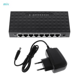 mix 8-Port 10/100/1000Mbps Gigabit LAN Ethernet Network Switch HUB Desktop Adapter