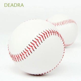 deadra béisbols de alta calidad deporte de 9" béisbols bolas de béisbol blanco ejercicio interior suave equipo juego hecho a mano cuero suave soft softball/multicolor