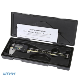 Kee LCD Electronic Digital Gauge 150mm 6 inch Stainless Vernier Caliper Micrometer