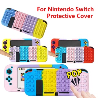 (Entrega Rápida) juguetes De silicona flexible Fidget Para Nintendo Switch Ns Popit
