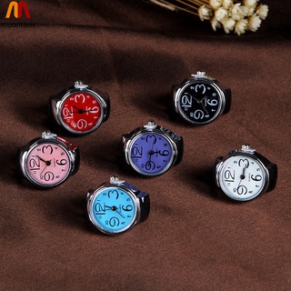 Mr reloj de cuarzo elástico con anillo para hombres y mujeres joyería regalos (9)