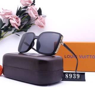 ¡Listo Stock! ¡Louis VUITTON! Las nuevas gafas de sol Anti luz azul Anti-UV 400 gafas de sol de conducción Cermin Mata Hitam gafas de sol para mujer (1)