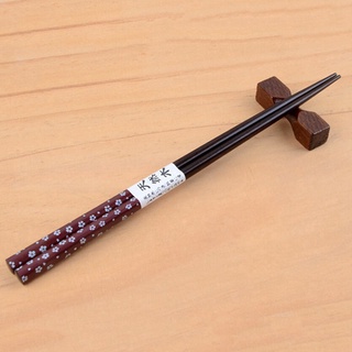 Hfjinjing 1 par de palillos de madera estilo nuevo caliente reutilizable (8)