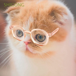 Shigong - gafas de plástico para perros, color de mascotas, decoración de fiesta, gafas de sol creativas transparentes, lentes de sol de peluche, fotos, ropa de ojo de perro, Multicolor
