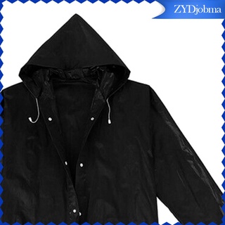 impermeable chaqueta de lluvia para hombre eva manga larga longitud de la rodilla con capucha impermeable poncho