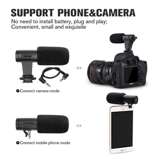 micrófono de cámara ,with shock mount para cámaras dslr nikon canon eos (7)