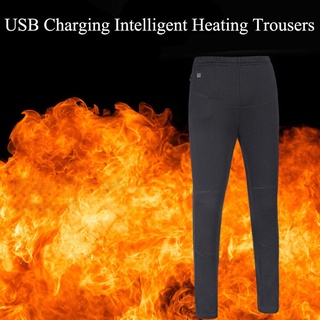 USB calentado al aire libre senderismo invierno pantalones térmicos calefacción pantalones de viaje (6)