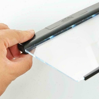 Portátil LED libro de luz de lectura de la noche de la tableta de placa plana de Panel rápido inalámbrico (8)