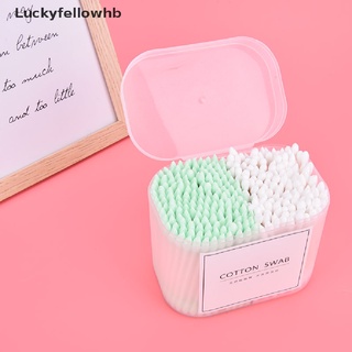 [Luckyfellowhb] 300Pcs Disposable Home Dual Heads Ear Cleaning Makeup Cotton Swabs Buds Cleaning [HOT]