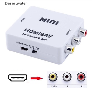 DWCL Mini HDMI2AV To AV RCA CVBS 1080P Composite Audio Video Adapter Converter Box HOT