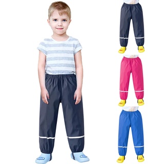 [STS] Children's Kids Rain Dungarees Mud Trousers Waterproof Breathable For Girls Boys