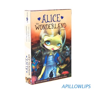 apillowlips alice the wonderland oracle cards full english juego de mesa de tarot de 45 cartas