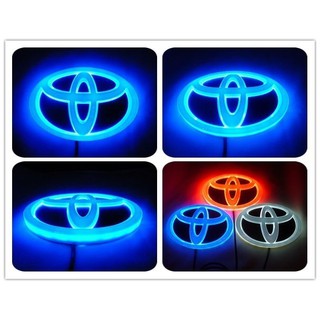 4D led Luz logo Del Coche Para Toyota Avalon Auris Yaris Verso Camry (12 Cm x 8) (3)